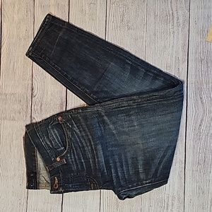 Lucky Brand 0/26 slightly faded/distressed sienna cigarette jeans